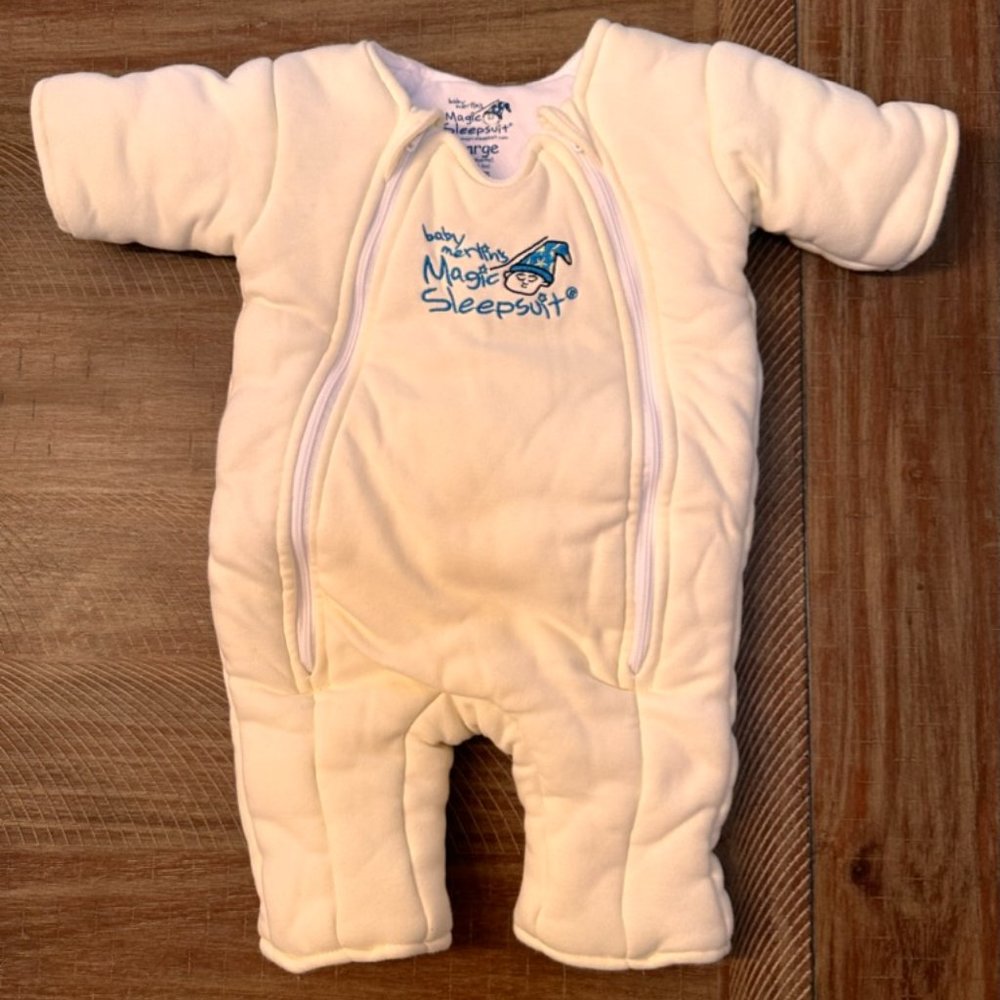 Baby Merlin's Magic Sleepsuit Cream - Large (6-9 Months)